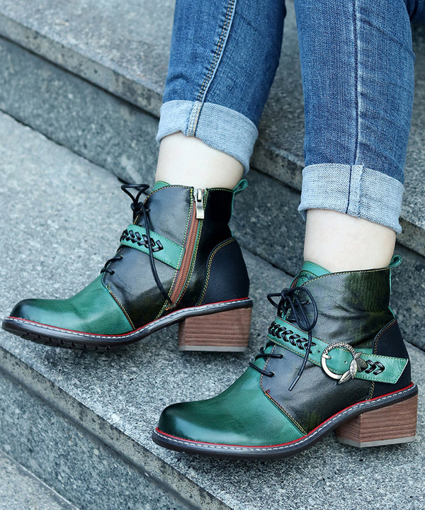 Faded Print Short Boots